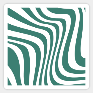 70's groovy wavy pattern Sticker